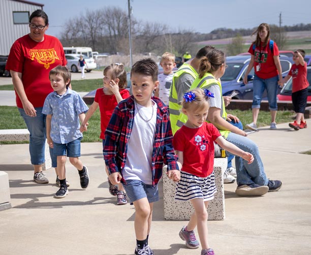 Kids Excited For Grand Opening