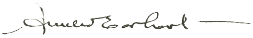 Amelia Earhart's signature