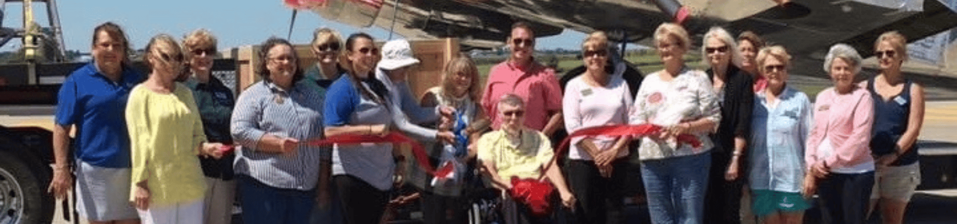 Ribbon Cutting With Muriel
