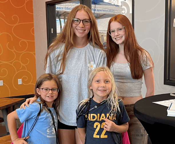 Volunteers Teen With Kids